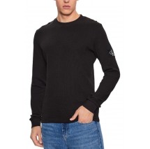 CALVIN KLEIN JEANS WAFFLE LS TEE ΜΠΛΟΥΖΑ ΑΝΔΡΙΚΗ BLACK