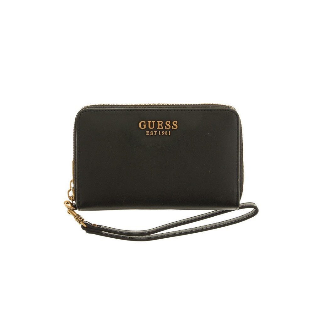 GUESS LAUREL SLG MEDIUM ZIP AROUND ΠΟΡΤΟΦΟΛΙ ΓΥΝΑΙΚΕΙΟ BLACK