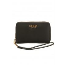 GUESS LAUREL SLG MEDIUM ZIP AROUND ΠΟΡΤΟΦΟΛΙ ΓΥΝΑΙΚΕΙΟ BLACK