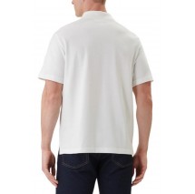 CALVIN KLEIN JEANS EASY MONOLOGO CASUAL PIQUE T-SHIRT ΜΠΛΟΥΖΑ ΑΝΔΡΙΚΗ BRIGHT WHITE