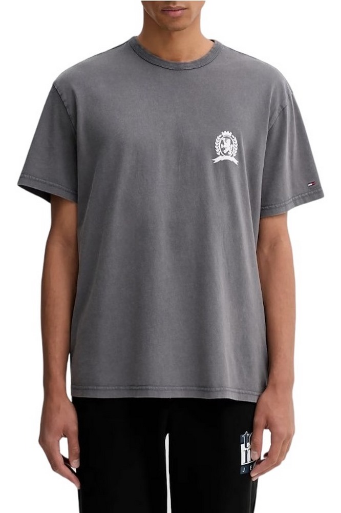 TOMMY JEANS RLX CREST PLAY TEE T-SHIRT ΜΠΛΟΥΖΑ ΑΝΔΡΙΚΗ WASHED BLACK