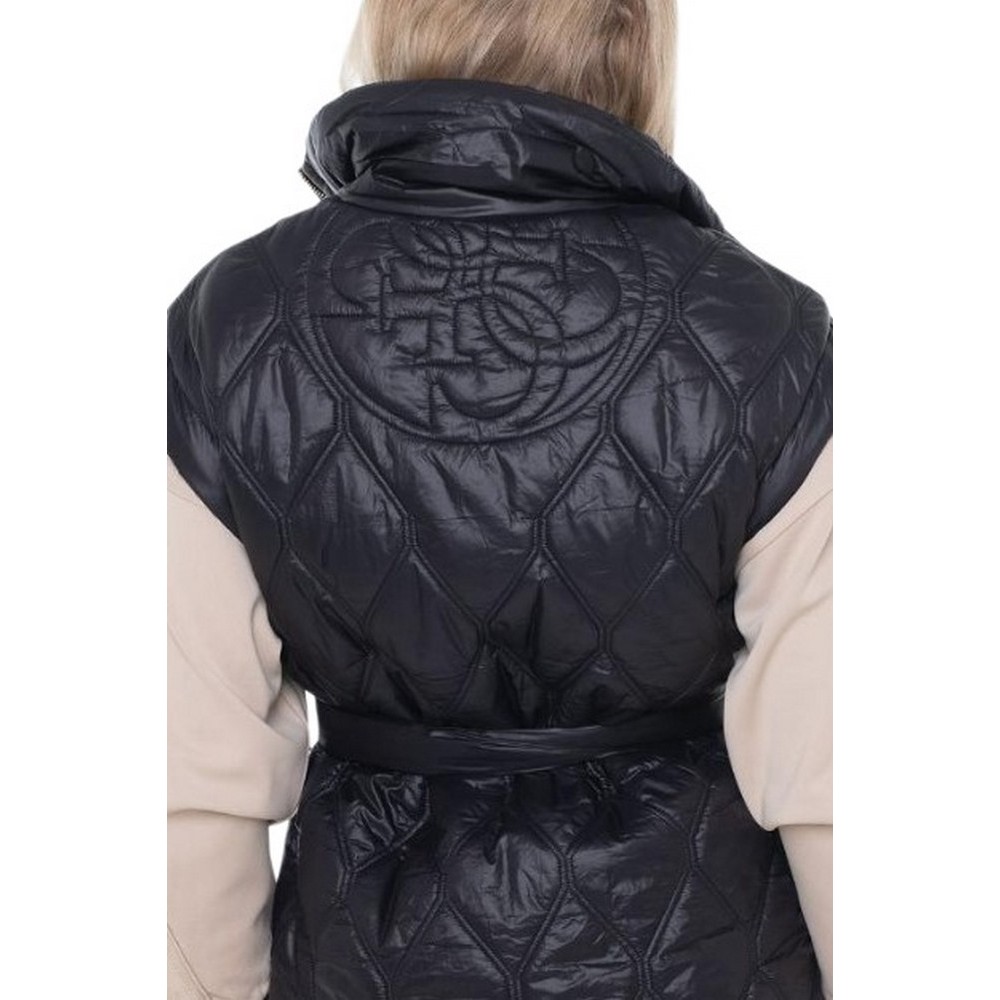 GUESS HILMA SLEEVELESS PUFFER JACKET ΓΙΛΕΚΟ ΜΠΟΥΦΑΝ ΓΥΝΑΙΚΕΙΟ BLACK