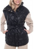 GUESS HILMA SLEEVELESS PUFFER JACKET ΓΙΛΕΚΟ ΜΠΟΥΦΑΝ ΓΥΝΑΙΚΕΙΟ BLACK
