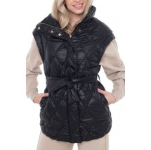 GUESS HILMA SLEEVELESS PUFFER JACKET ΓΙΛΕΚΟ ΜΠΟΥΦΑΝ ΓΥΝΑΙΚΕΙΟ BLACK