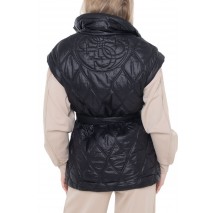 GUESS HILMA SLEEVELESS PUFFER JACKET ΓΙΛΕΚΟ ΜΠΟΥΦΑΝ ΓΥΝΑΙΚΕΙΟ BLACK