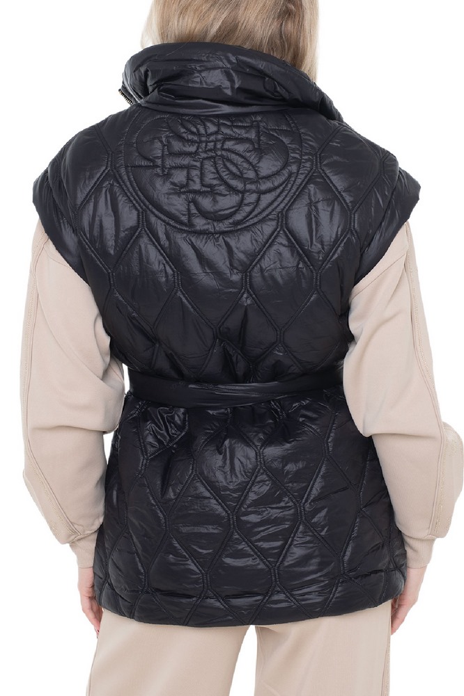 GUESS HILMA SLEEVELESS PUFFER JACKET ΓΙΛΕΚΟ ΜΠΟΥΦΑΝ ΓΥΝΑΙΚΕΙΟ BLACK