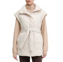 GUESS HILMA SLEEVELESS PUFFER JACKET ΓΙΛΕΚΟ ΜΠΟΥΦΑΝ ΓΥΝΑΙΚΕΙΟ BEIGE