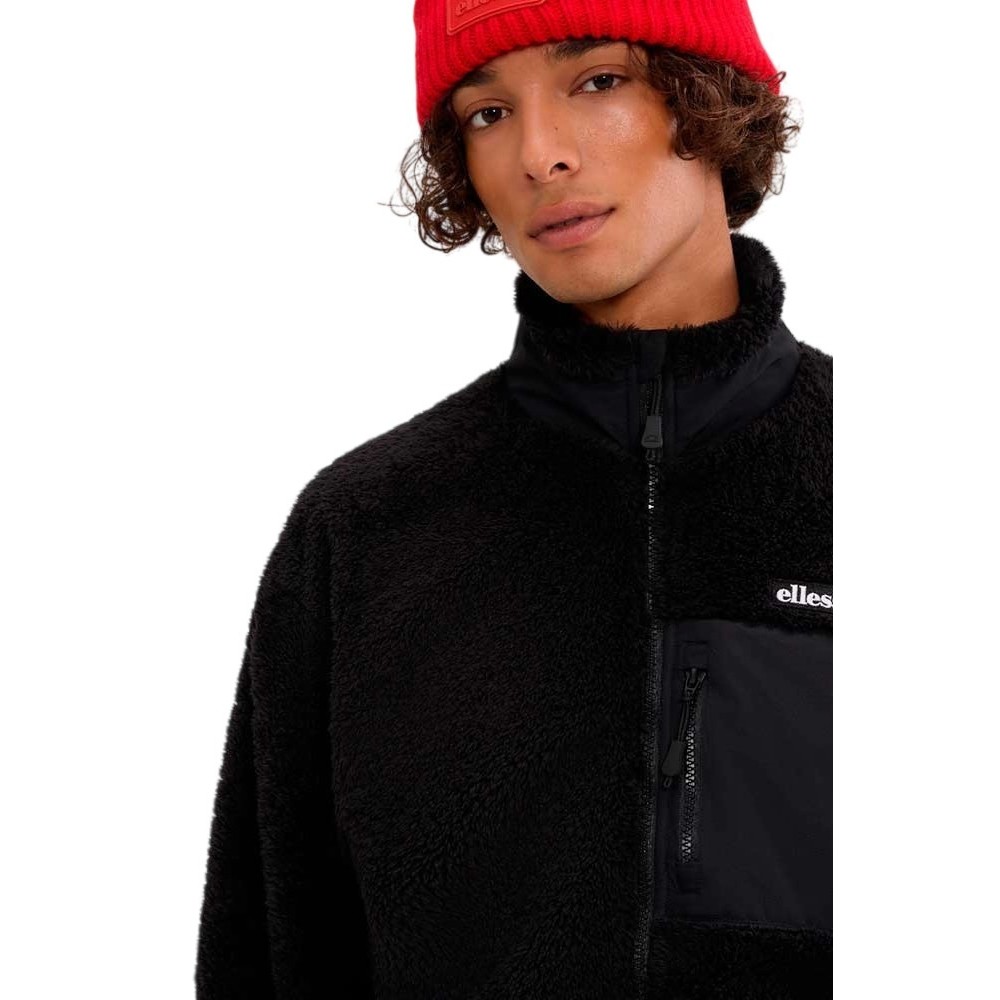 ELLESSE ADDITIONS CERVACOL SHERPA FLEECE ΜΠΟΥΦΑΝ ΑΝΔΡΙΚΟ BLACK