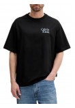 CALVIN KLEIN JEANS CLVN RSRT SCR T-SHIRT ΜΠΛΟΥΖΑ ΑΝΔΡΙΚΗ BLACK