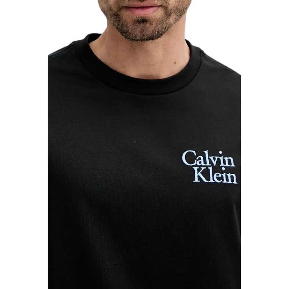 CALVIN KLEIN JEANS CLVN RSRT SCR T-SHIRT ΜΠΛΟΥΖΑ ΑΝΔΡΙΚΗ BLACK