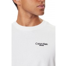 CALVIN KLEIN JEANS LOGO BACK PRINT T-SHIRT ΜΠΛΟΥΖΑ ΑΝΔΡΙΚΗ WHITE