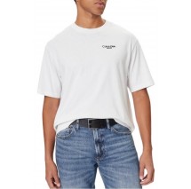 CALVIN KLEIN JEANS LOGO BACK PRINT T-SHIRT ΜΠΛΟΥΖΑ ΑΝΔΡΙΚΗ WHITE