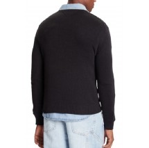 TOMMY JEANS SLIM ESS SWEATER EXT ΜΠΛΟΥΖΑ ΠΛΕΚΤΗ ΑΝΔΡΙΚΗ BLACK