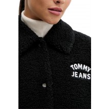 TOMMY JEANS TEDDY VARSITY BOMBER ΜΠΟΥΦΑΝ ΓΥΝΑΙΚΕΙΟ BLACK