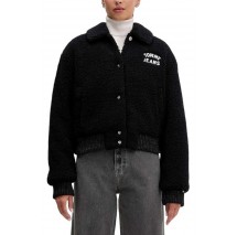TOMMY JEANS TEDDY VARSITY BOMBER ΜΠΟΥΦΑΝ ΓΥΝΑΙΚΕΙΟ BLACK