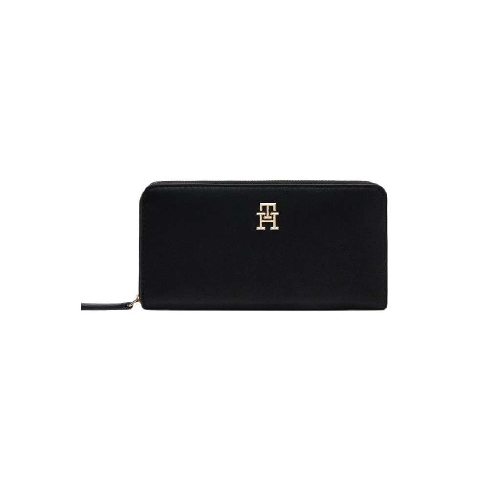 TOMMY HILFIGER LOGOTAPE LRG ZA ΠΟΡΤΟΦΟΛΙ ΓΥΝΑΙΚΕΙΟ BLACK