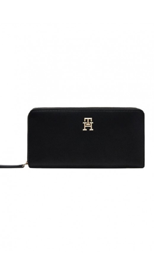 TOMMY HILFIGER LOGOTAPE LRG ZA ΠΟΡΤΟΦΟΛΙ ΓΥΝΑΙΚΕΙΟ BLACK