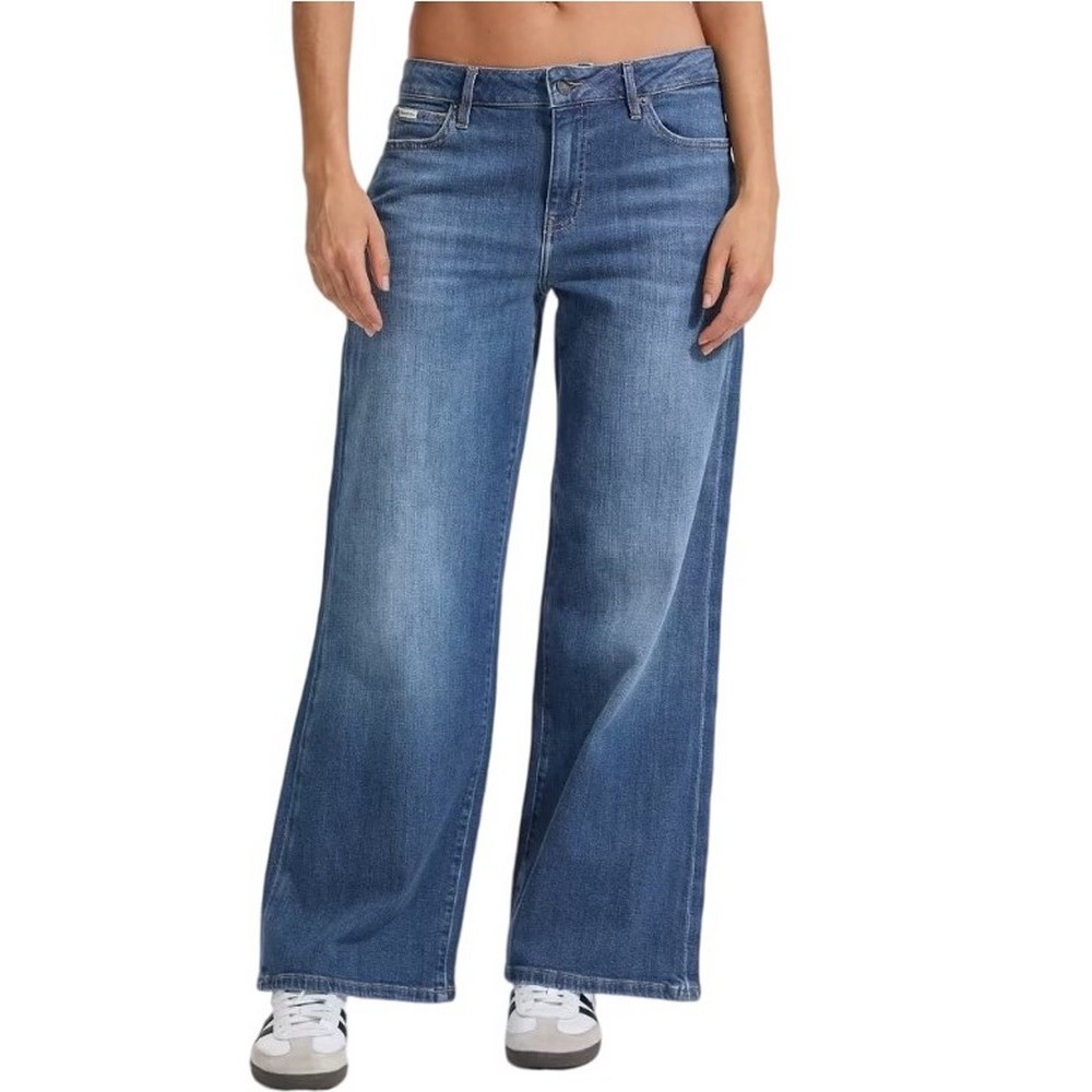 GUESS JEANS G13 LOW RISE EXTRA WIDE ΠΑΝΤΕΛΟΝΙ ΓΥΝΑΙΚΕΙΟ BLUΕ DENIM