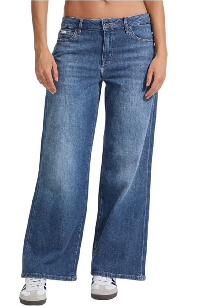 GUESS JEANS G13 LOW RISE EXTRA WIDE ΠΑΝΤΕΛΟΝΙ ΓΥΝΑΙΚΕΙΟ BLUΕ DENIM
