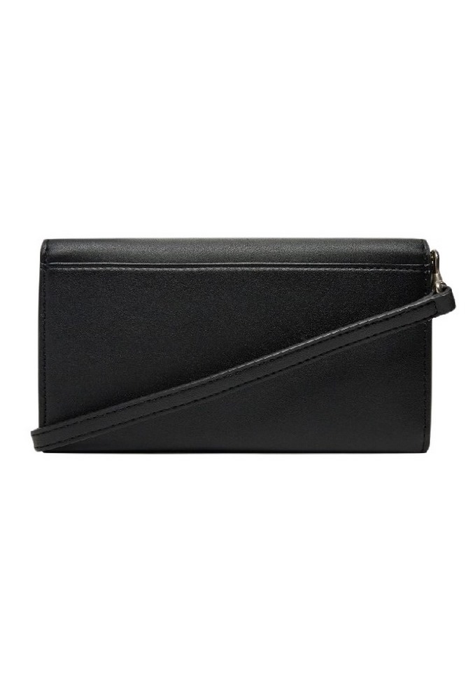 CALVIN KLEIN JEANS SCULPTED LONG FOLD STRAP WALLET ΠΟΡΤΟΦΟΛΙ ΓΥΝΑΙΚΕΙΟ BLACK