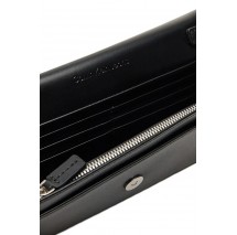 CALVIN KLEIN JEANS SCULPTED LONG FOLD STRAP WALLET ΠΟΡΤΟΦΟΛΙ ΓΥΝΑΙΚΕΙΟ BLACK
