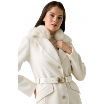 GUESS NEW PATRICE BELTED COAT ΠΑΛΤΟ ΓΥΝΑΙΚΕΙΟ WHITE