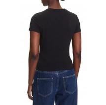 TOMMY JEANS SLIM LINEAR SS TEE EXT T-SHIRT ΜΠΛΟΥΖΑ ΓΥΝΑΙΚΕΙΑ BLACK