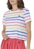 U.S.POLO ASSN LIBY 000270 EH03 T-SHIRT SS ΜΠΛΟΥΖΑ ΓΥΝΑΙΚΕΙΑ MULTI