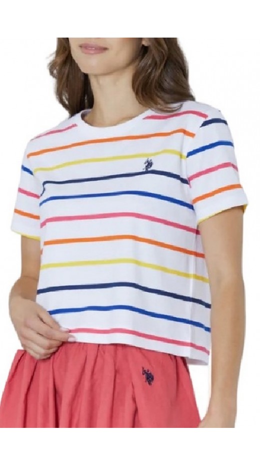 U.S.POLO ASSN LIBY 000270 EH03 T-SHIRT SS ΜΠΛΟΥΖΑ ΓΥΝΑΙΚΕΙΑ MULTI
