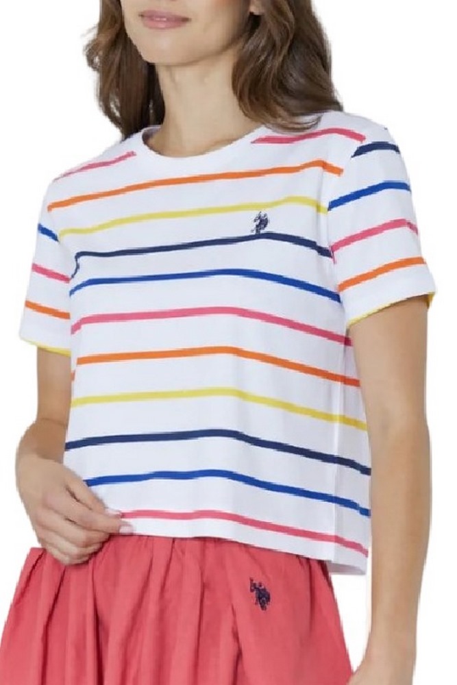 U.S.POLO ASSN LIBY 000270 EH03 T-SHIRT SS ΜΠΛΟΥΖΑ ΓΥΝΑΙΚΕΙΑ MULTI