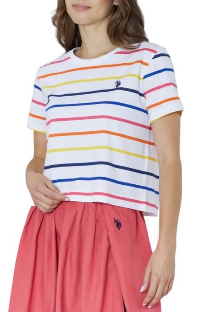 U.S.POLO ASSN LIBY 000270 EH03 T-SHIRT SS ΜΠΛΟΥΖΑ ΓΥΝΑΙΚΕΙΑ MULTI