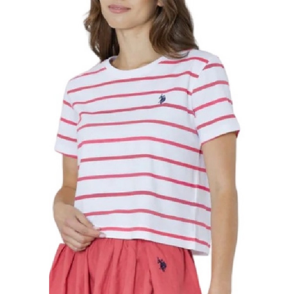 U.S.POLO ASSN LIBY 000270 EH03 T-SHIRT SS ΜΠΛΟΥΖΑ ΓΥΝΑΙΚΕΙΑ RED