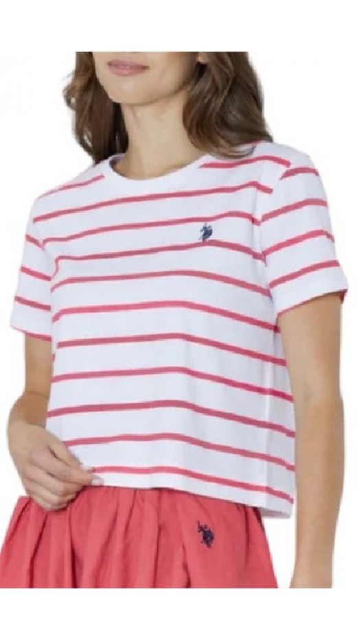 U.S.POLO ASSN LIBY 000270 EH03 T-SHIRT SS ΜΠΛΟΥΖΑ ΓΥΝΑΙΚΕΙΑ RED