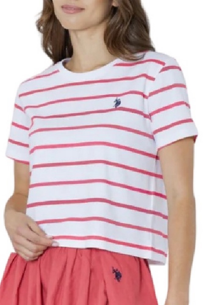 U.S.POLO ASSN LIBY 000270 EH03 T-SHIRT SS ΜΠΛΟΥΖΑ ΓΥΝΑΙΚΕΙΑ RED