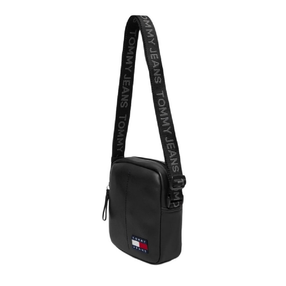 TOMMY JEANS ESS DAILY PU REPORTER ΤΣΑΝΤΑ ΑΝΔΡΙΚΗ BLACK