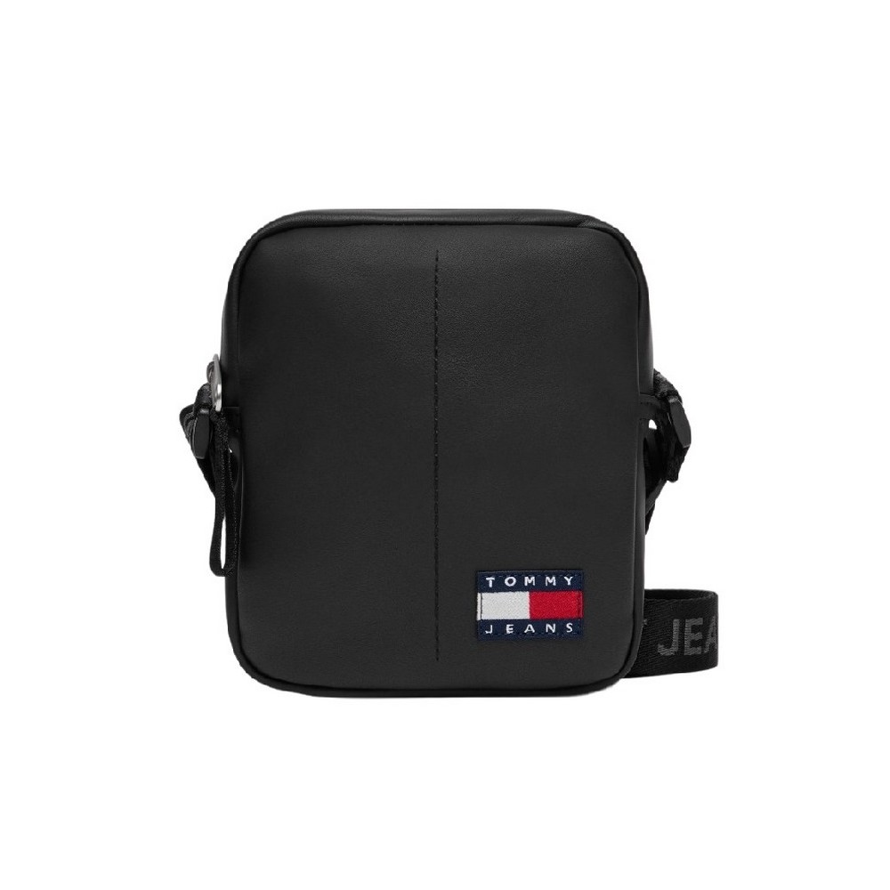 TOMMY JEANS ESS DAILY PU REPORTER ΤΣΑΝΤΑ ΑΝΔΡΙΚΗ BLACK