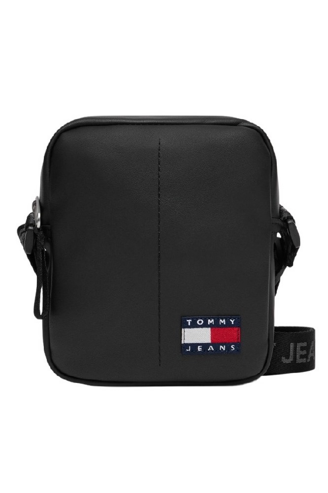 TOMMY JEANS ESS DAILY PU REPORTER ΤΣΑΝΤΑ ΑΝΔΡΙΚΗ BLACK