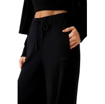 GUESS DORA WIDE LEG PANTS ΦΟΡΜΑ ΠΑΝΤΕΛΟΝΙ ΓΥΝΑΙΚΕΙΟ BLACK