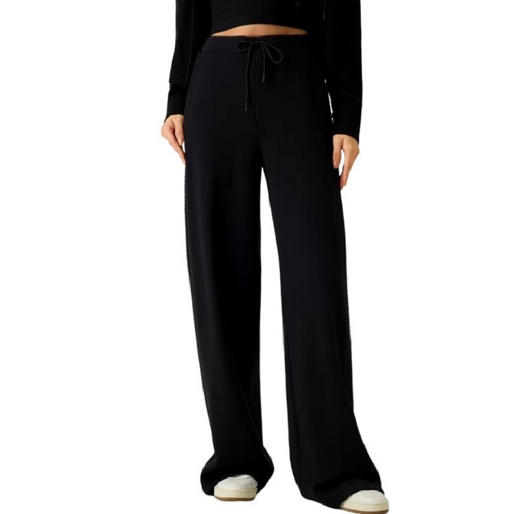 GUESS DORA WIDE LEG PANTS ΦΟΡΜΑ ΠΑΝΤΕΛΟΝΙ ΓΥΝΑΙΚΕΙΟ BLACK
