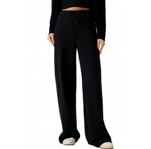 GUESS DORA WIDE LEG PANTS ΦΟΡΜΑ ΠΑΝΤΕΛΟΝΙ ΓΥΝΑΙΚΕΙΟ BLACK