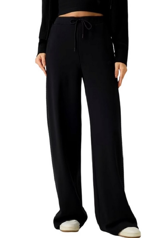 GUESS DORA WIDE LEG PANTS ΦΟΡΜΑ ΠΑΝΤΕΛΟΝΙ ΓΥΝΑΙΚΕΙΟ BLACK