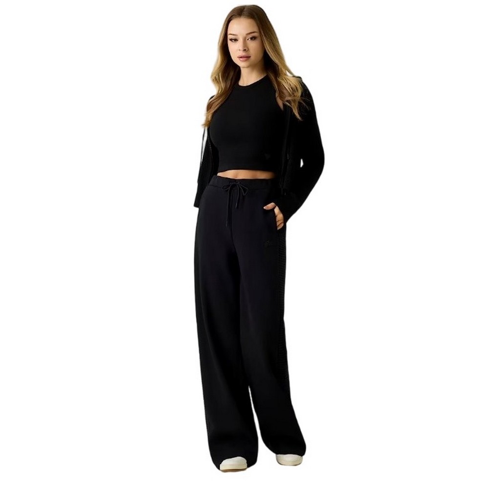 GUESS DORA WIDE LEG PANTS ΦΟΡΜΑ ΠΑΝΤΕΛΟΝΙ ΓΥΝΑΙΚΕΙΟ BLACK