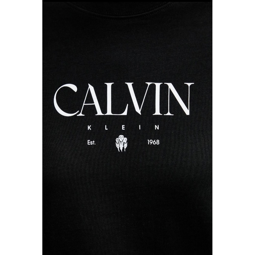 CALVIN KLEIN JEANS  CKTAIL CONCEPT GRAPHIC TEE T-SHIRT ΜΠΛΟΥΖΑ ΓΥΝΑΙΚΕΙΑ BLACK