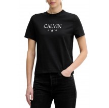 CALVIN KLEIN JEANS  CKTAIL CONCEPT GRAPHIC TEE T-SHIRT ΜΠΛΟΥΖΑ ΓΥΝΑΙΚΕΙΑ BLACK