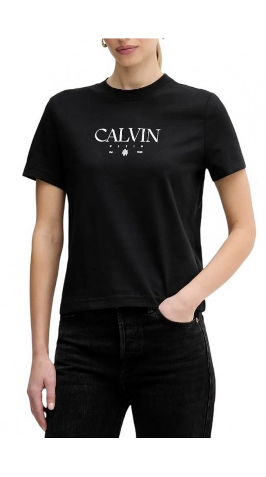 CALVIN KLEIN JEANS  CKTAIL CONCEPT GRAPHIC TEE T-SHIRT ΜΠΛΟΥΖΑ ΓΥΝΑΙΚΕΙΑ BLACK