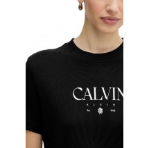 CALVIN KLEIN JEANS  CKTAIL CONCEPT GRAPHIC TEE T-SHIRT ΜΠΛΟΥΖΑ ΓΥΝΑΙΚΕΙΑ BLACK