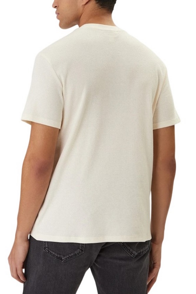 CALVIN KLEIN JEANS SS WAFFLE BADGE CREWNK T-SHIRT ΑΝΔΡΙΚΟ ECRU