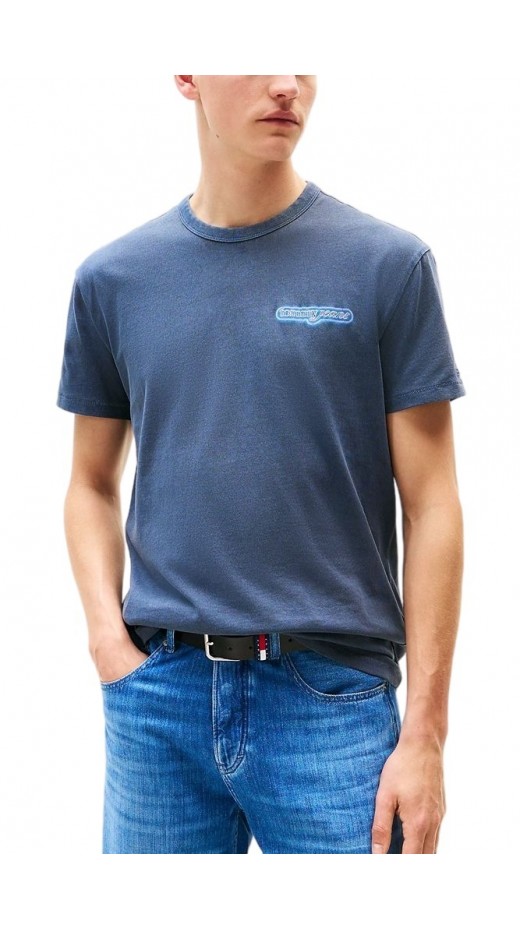 TOMMY JEANS REG NOVELTY FAIR TEE EXT T-SHIRT ΜΠΛΟΥΖΑ ΑΝΔΡΙΚΗ NAVY