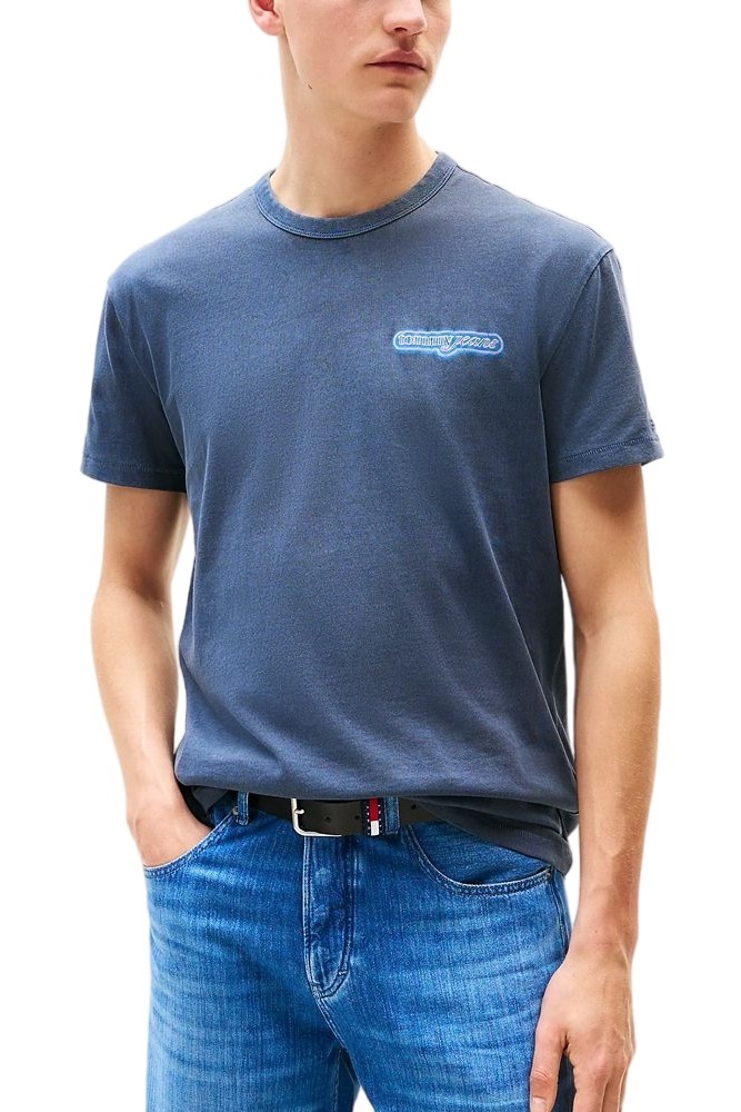 TOMMY JEANS REG NOVELTY FAIR TEE EXT T-SHIRT ΜΠΛΟΥΖΑ ΑΝΔΡΙΚΗ NAVY
