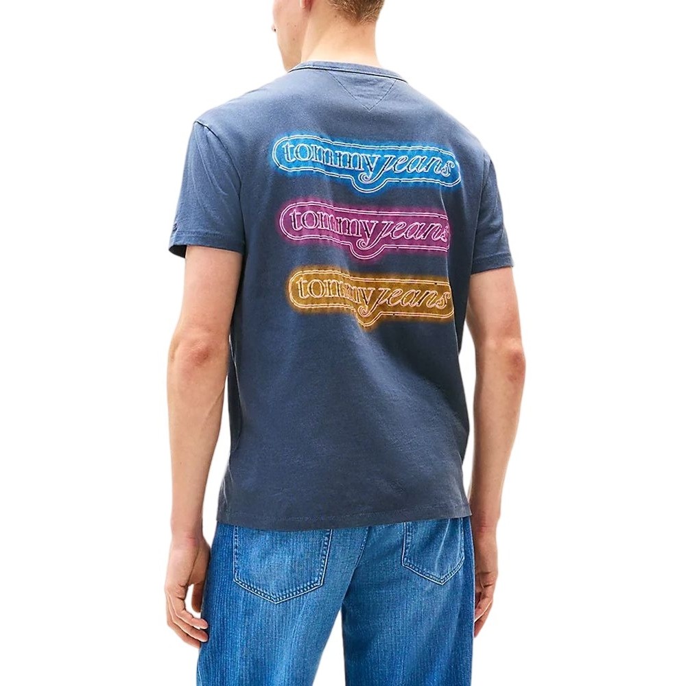 TOMMY JEANS REG NOVELTY FAIR TEE EXT T-SHIRT ΜΠΛΟΥΖΑ ΑΝΔΡΙΚΗ NAVY